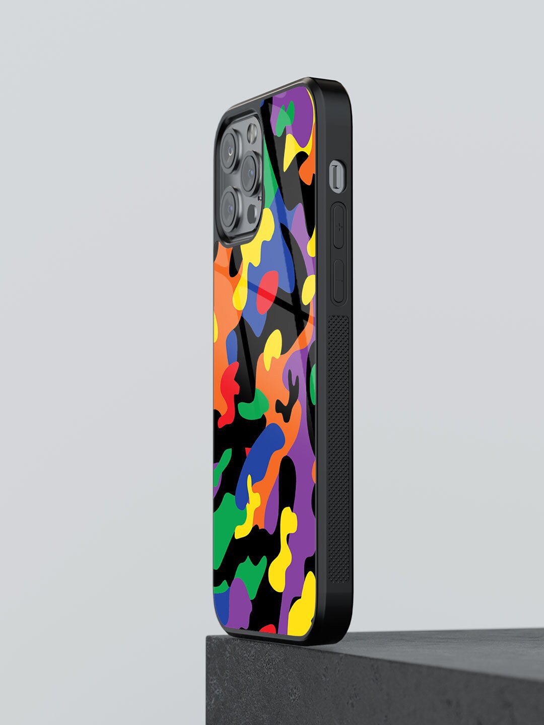 

macmerise Camo Pride Printed iPhone 13 Pro Back Case, Purple