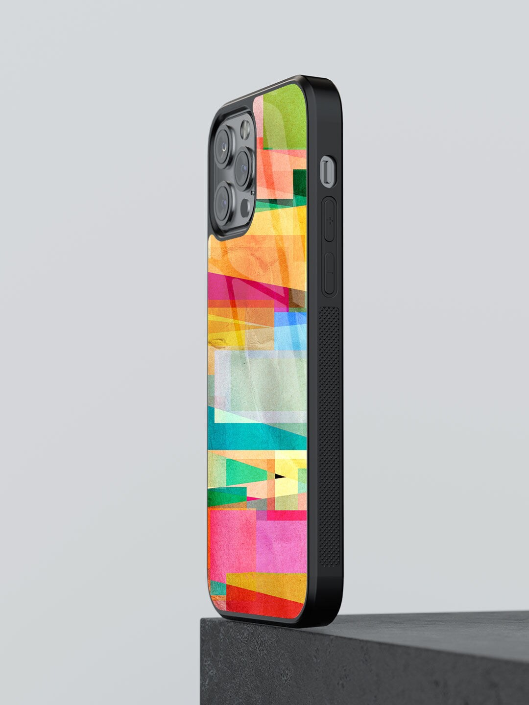 

macmerise Abstract Fusion Design Glass iPhone 13 Pro Phone Back Case, Pink