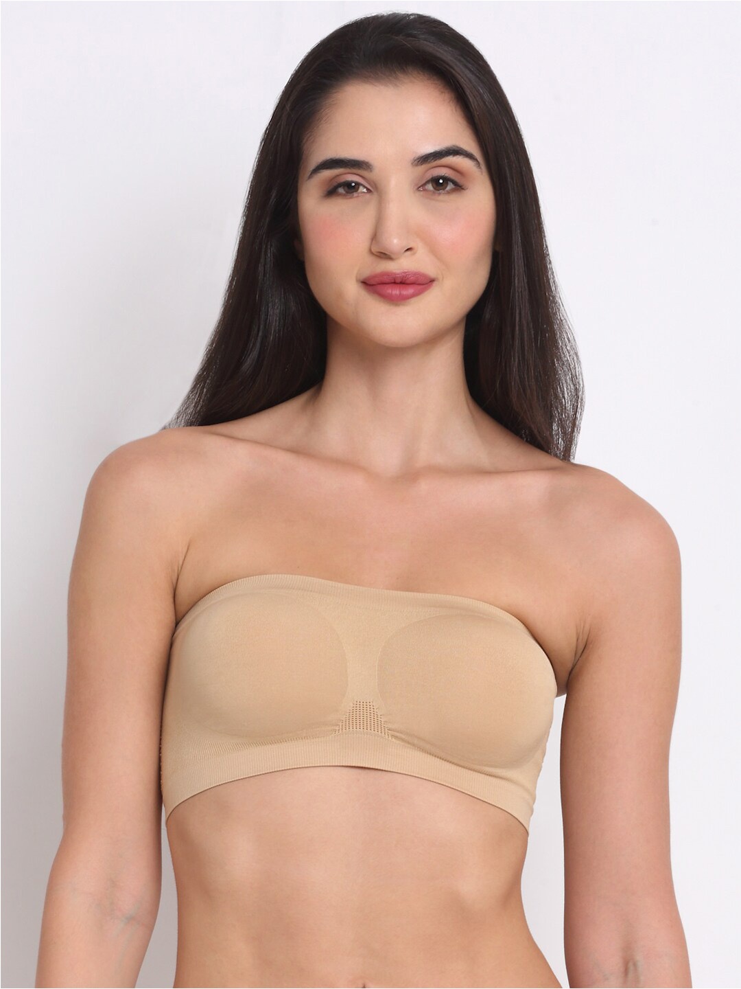 

Ennoble Full Coverage Bandeau Bra, Beige