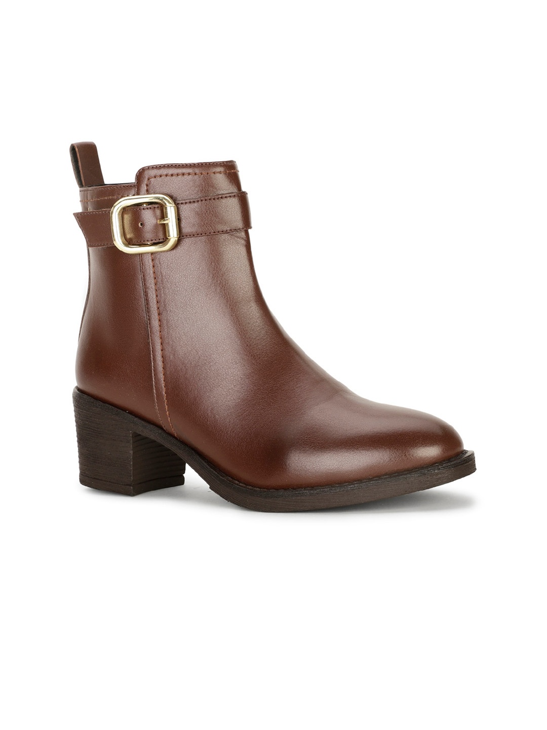 

Bata Women Heeled Mid-Top Regular Boots, Brown