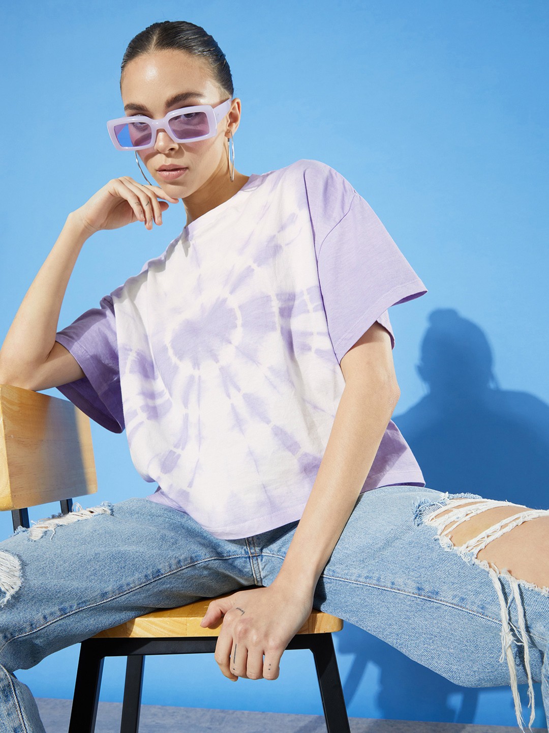 

The Roadster Lifestyle Co. Tie and Dye T-shirt, Lavender