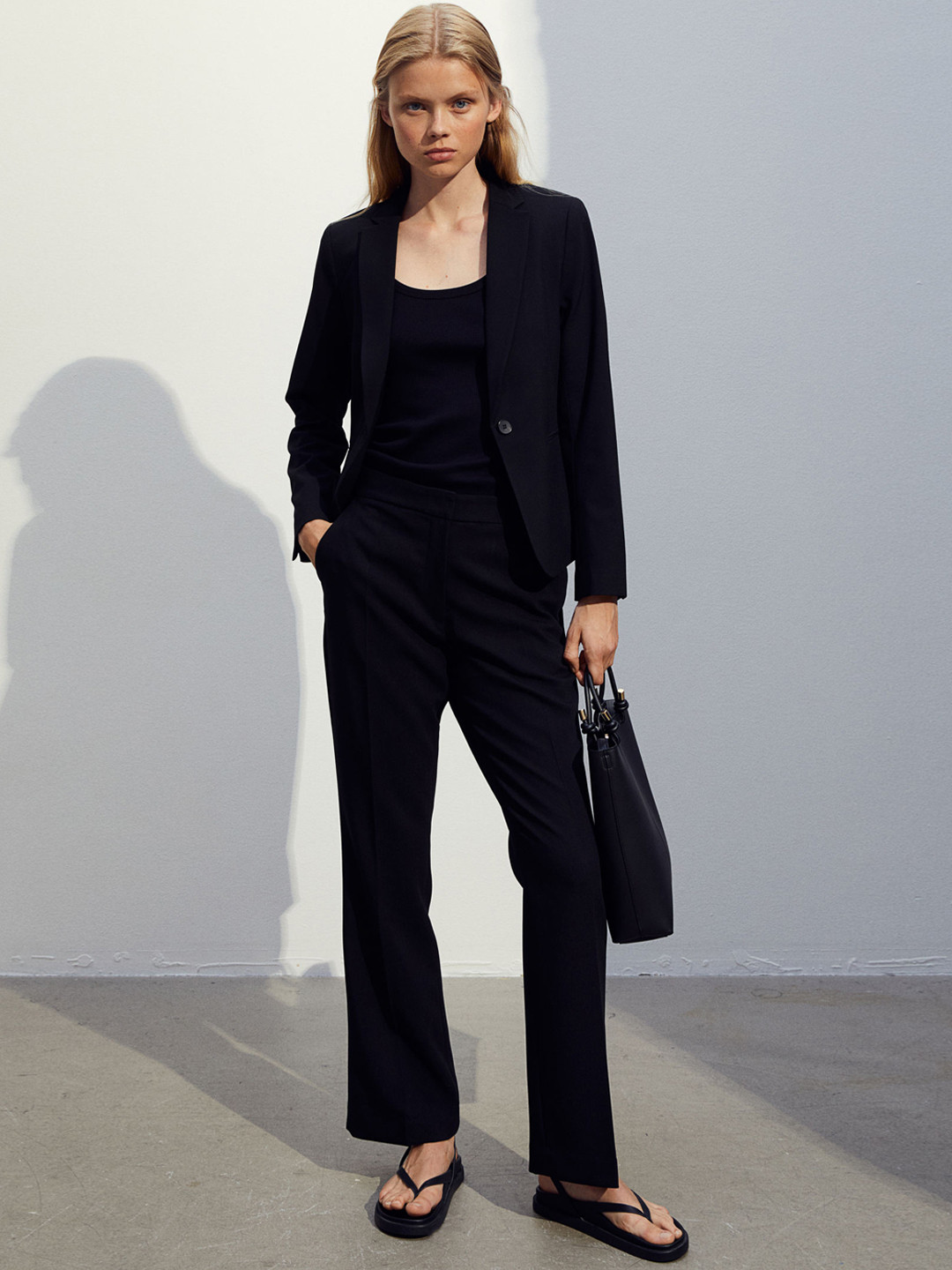 

H&M Tailored Trousers, Black