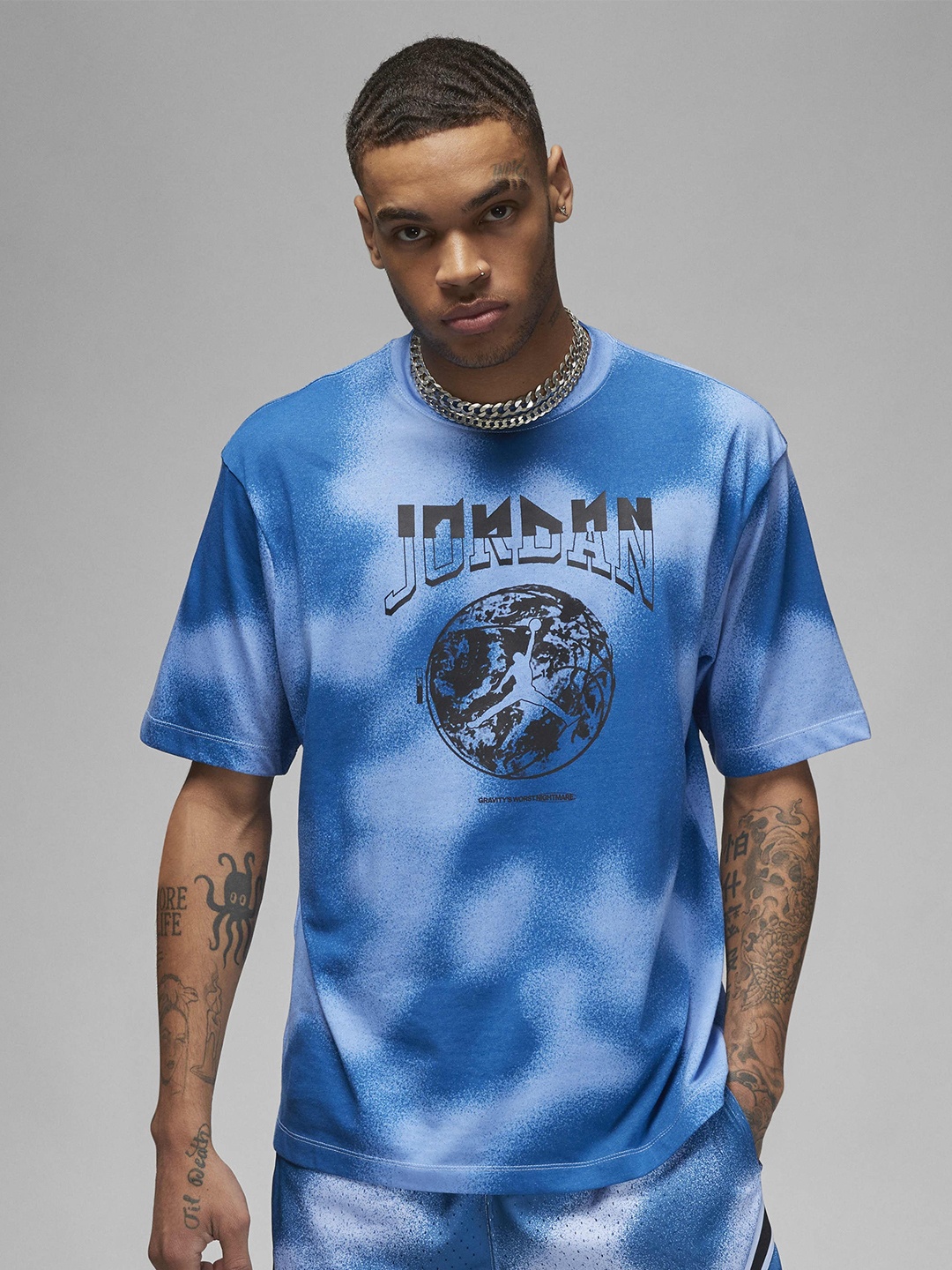 

Nike Tie & Dye Printed T-Shirt, Blue