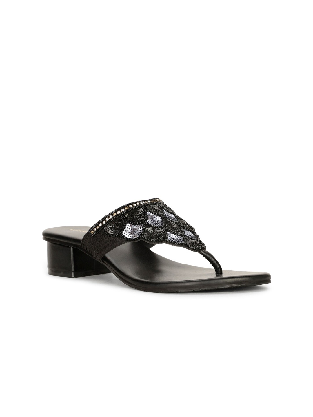 

Bata Embellished Block Heels, Black