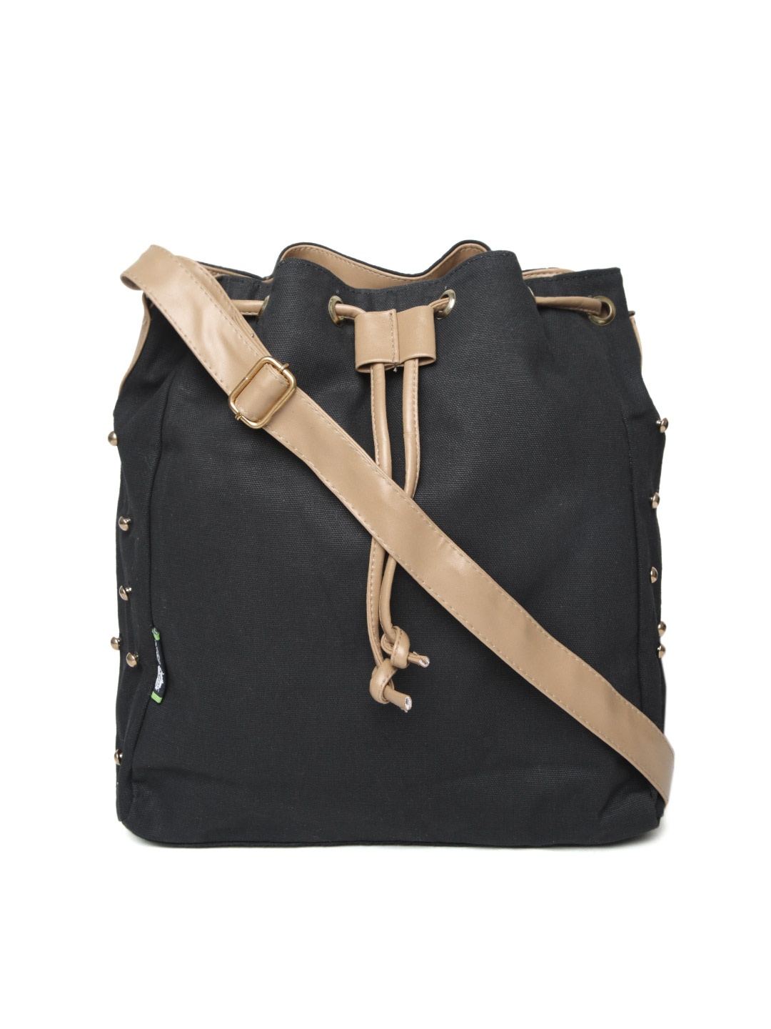 

Kanvas Katha Black Solid Sling Bag