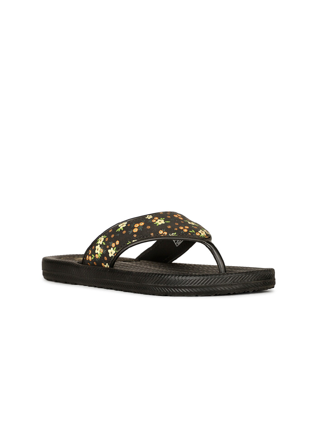 

Bata Women Printed Thong Flip-Flops, Black