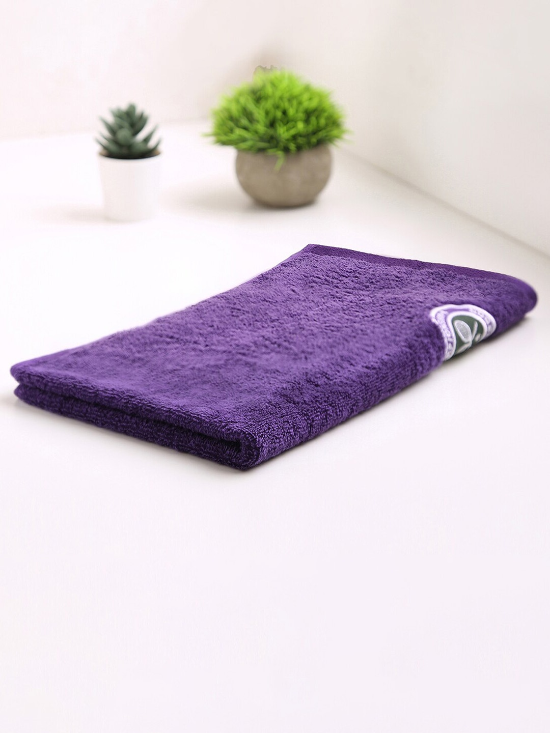 

SPACES Purple 520 GSM Pure Cotton Hand Towel
