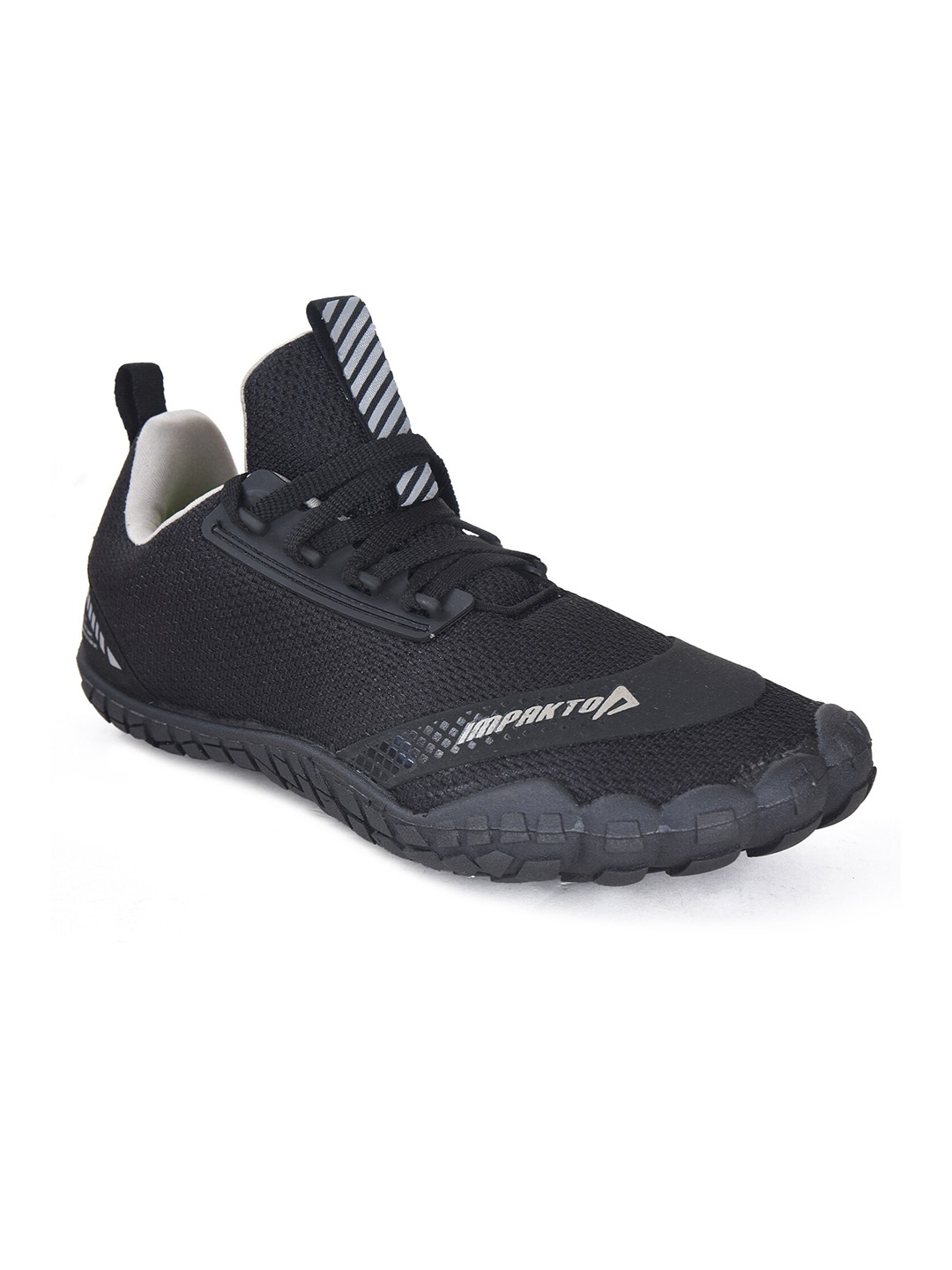 

IMPAKTO Men Mesh Running Shoes, Black