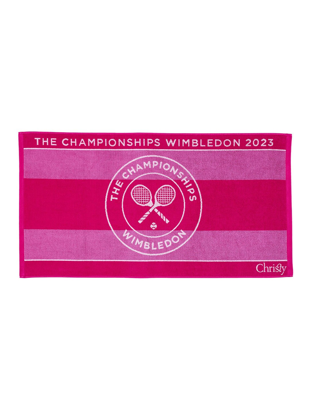 

SPACES Rose-Colored & Fuchsia Pink Striped 500GSM Pure Cotton Bath Towel