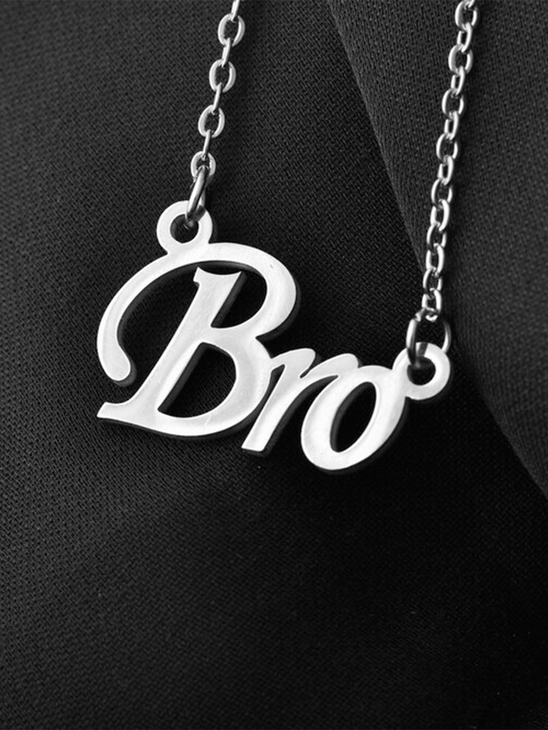 

MEENAZ Unisex Silver Plated Stainless Steel Chain