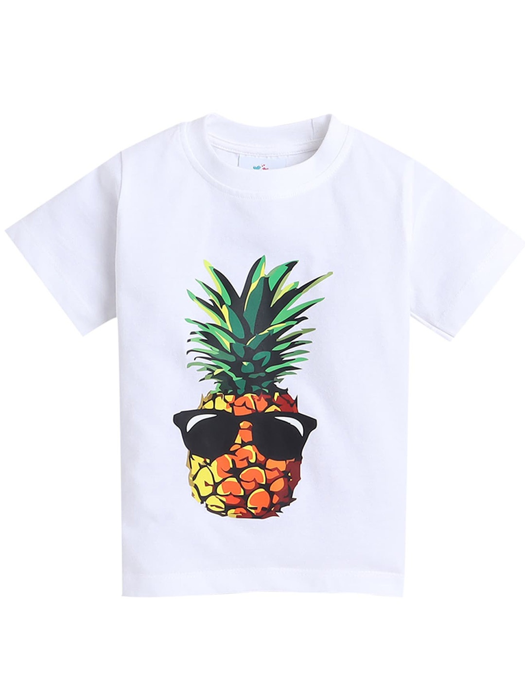 

Knitting Doodles Boys Graphic Printed Regular Fit Cotton Casual T-Shirt, White