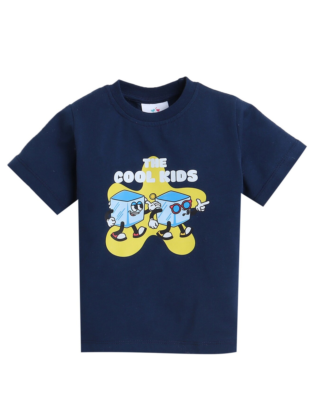 

Knitting Doodles Boys Typography Printed Round Neck Regular Fit Cotton T-Shirt, Blue