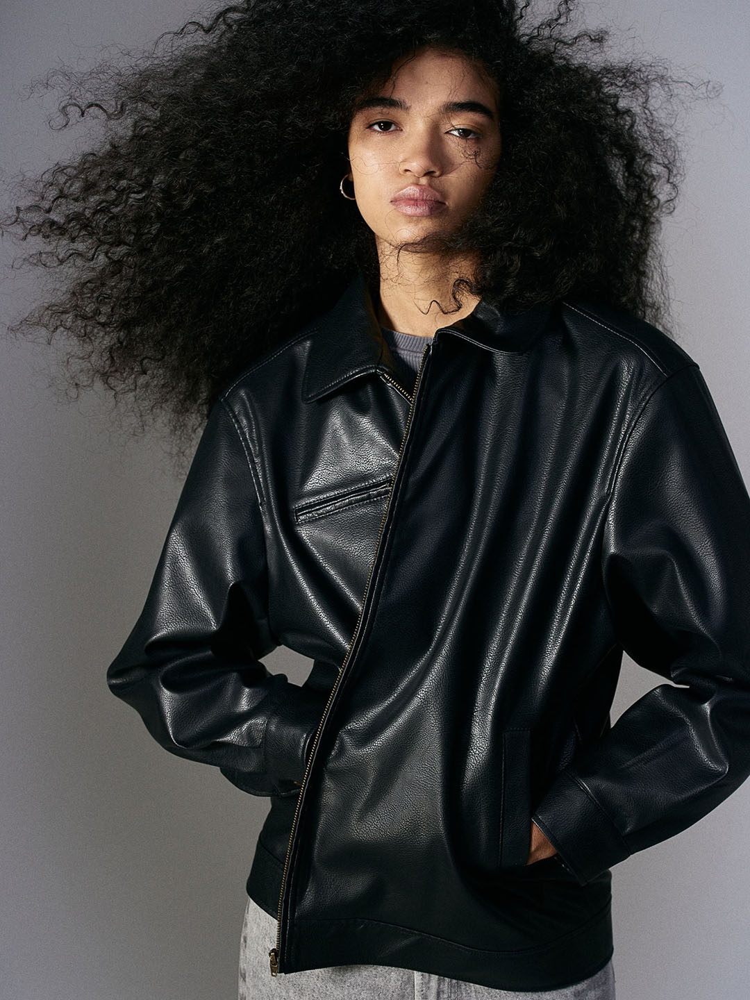 

H&M Women Oversized Jacket, Black