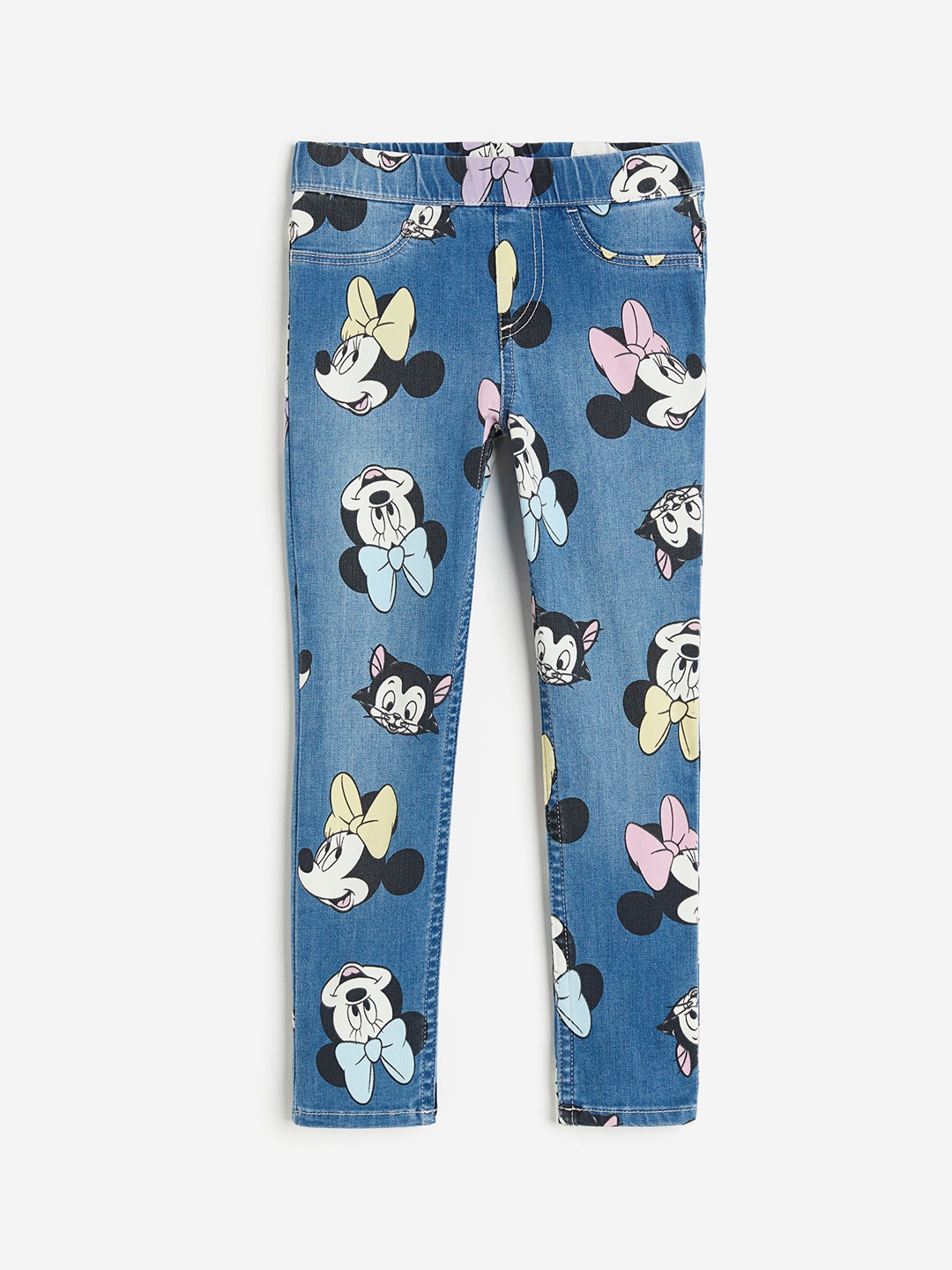

H&M Girls Printed Jeggings, Blue