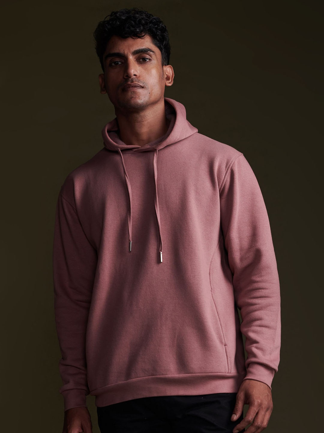 

Beyours Hooded Long Sleeves Pullover, Pink