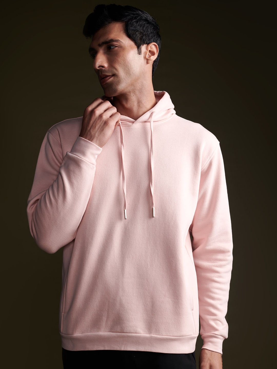 

Beyours Hooded Long Sleeves Pullover, Pink