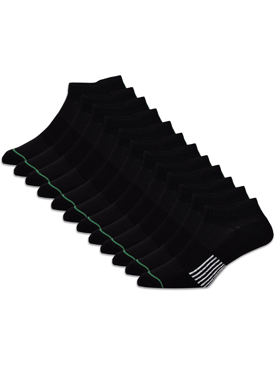

RC. ROYAL CLASS Women Pack Of 6 Patterned Cotton Ankle-Length Socks, Black