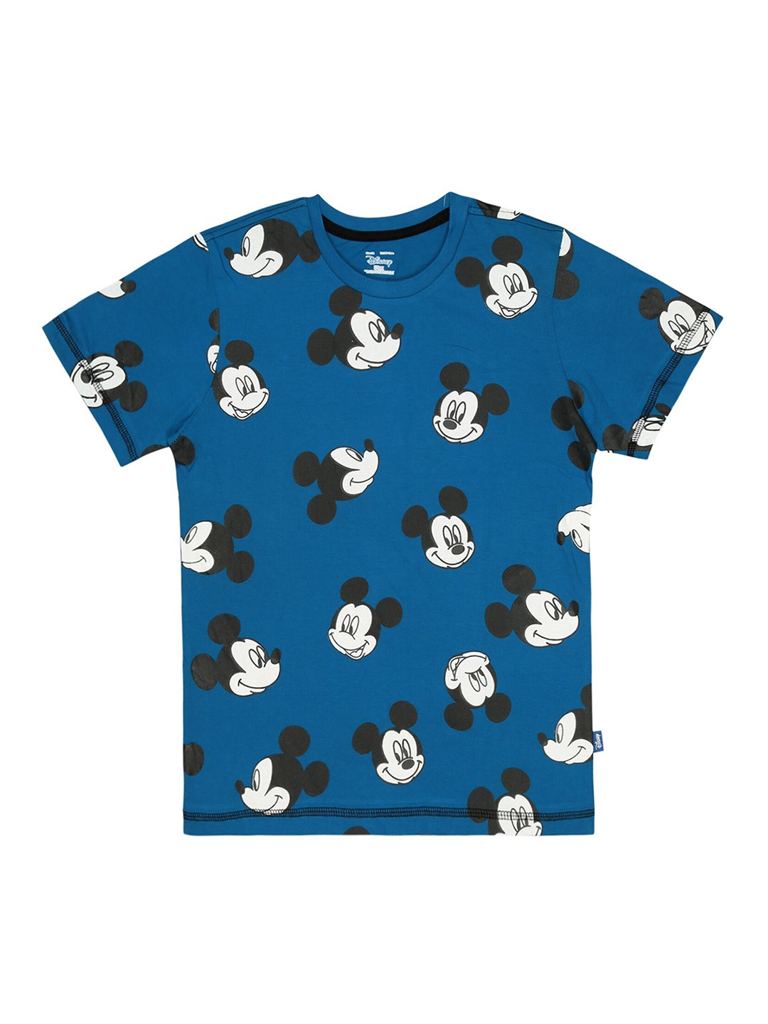 

Bodycare Boys Mickey Mouse Printed Round Neck Regular Fit Cotton T-Shirts, Blue