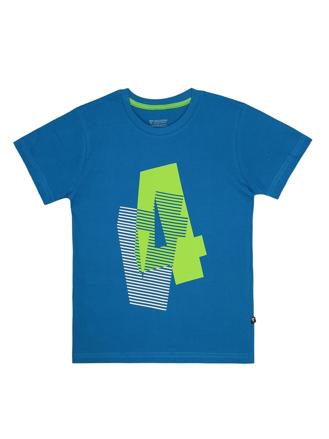 

Bodycare Boys Varsity Printed Round Neck Pure Cotton T-shirt, Blue