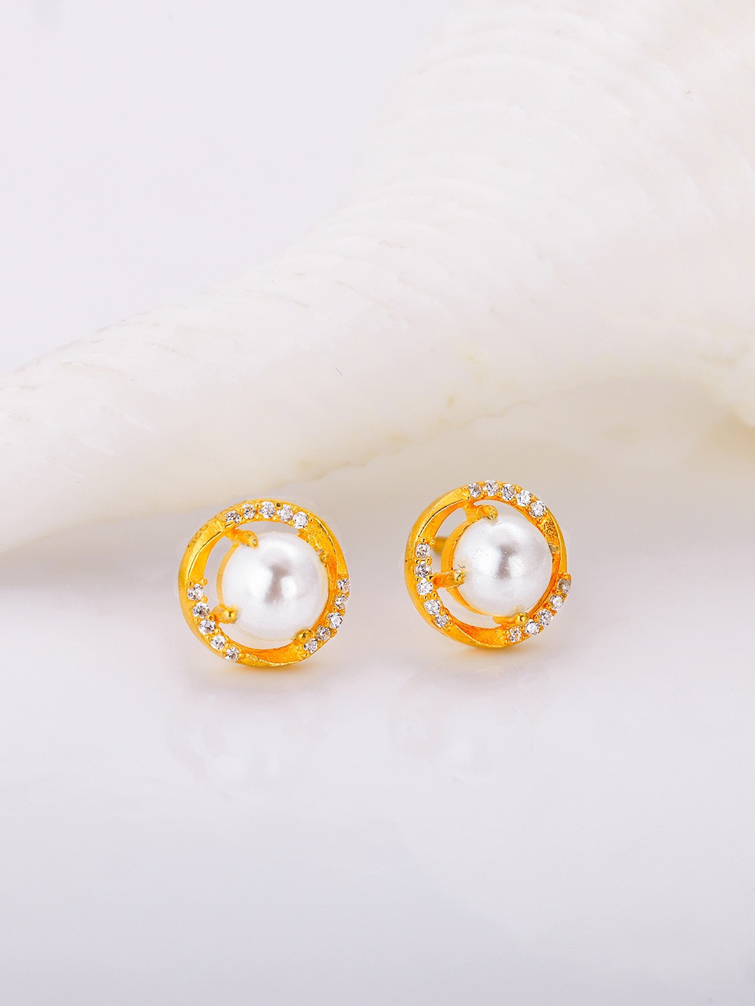 

GIVA 925 Sterling Silver Gold-Plated Contemporary Studs Earrings
