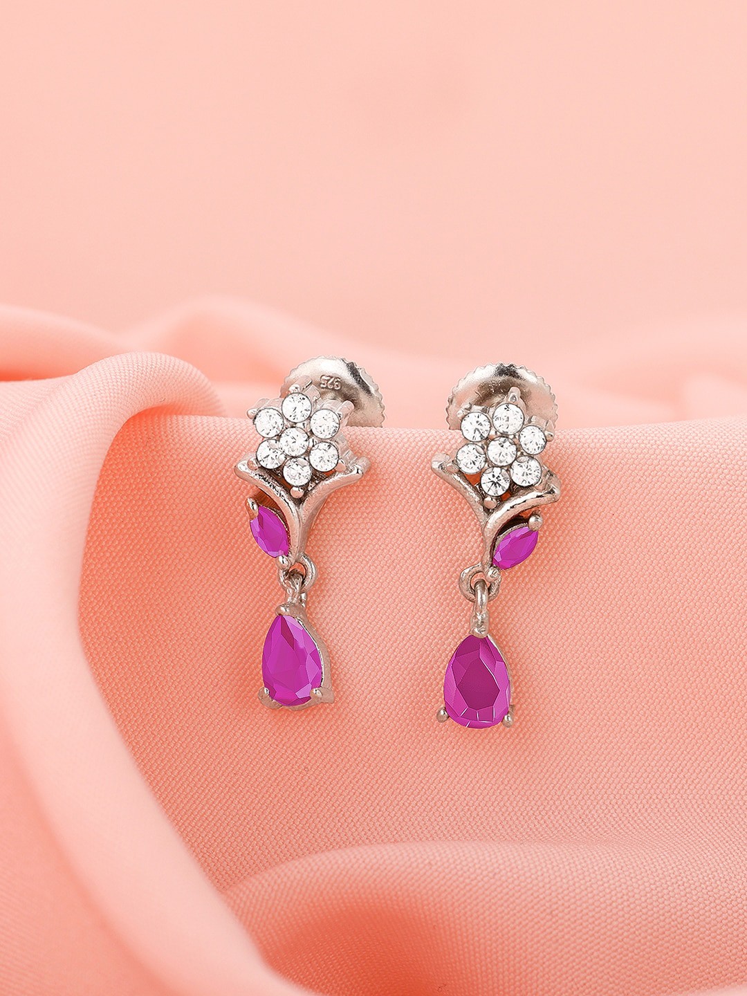 

GIVA 925 Sterling Silver Silver-Plated Contemporary Drop Earrings