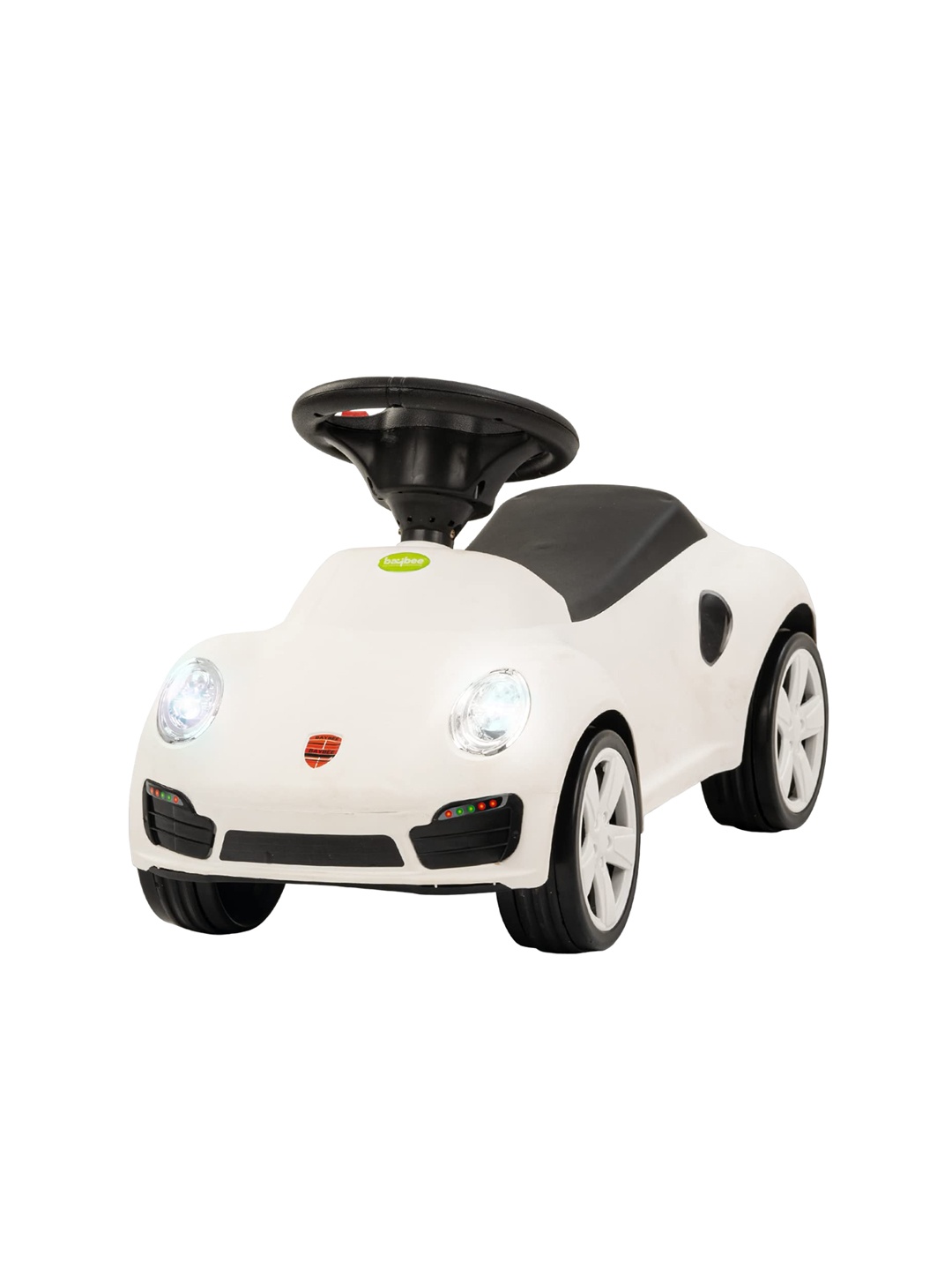 

BAYBEE Bolt Kids Push Ride On Car, White
