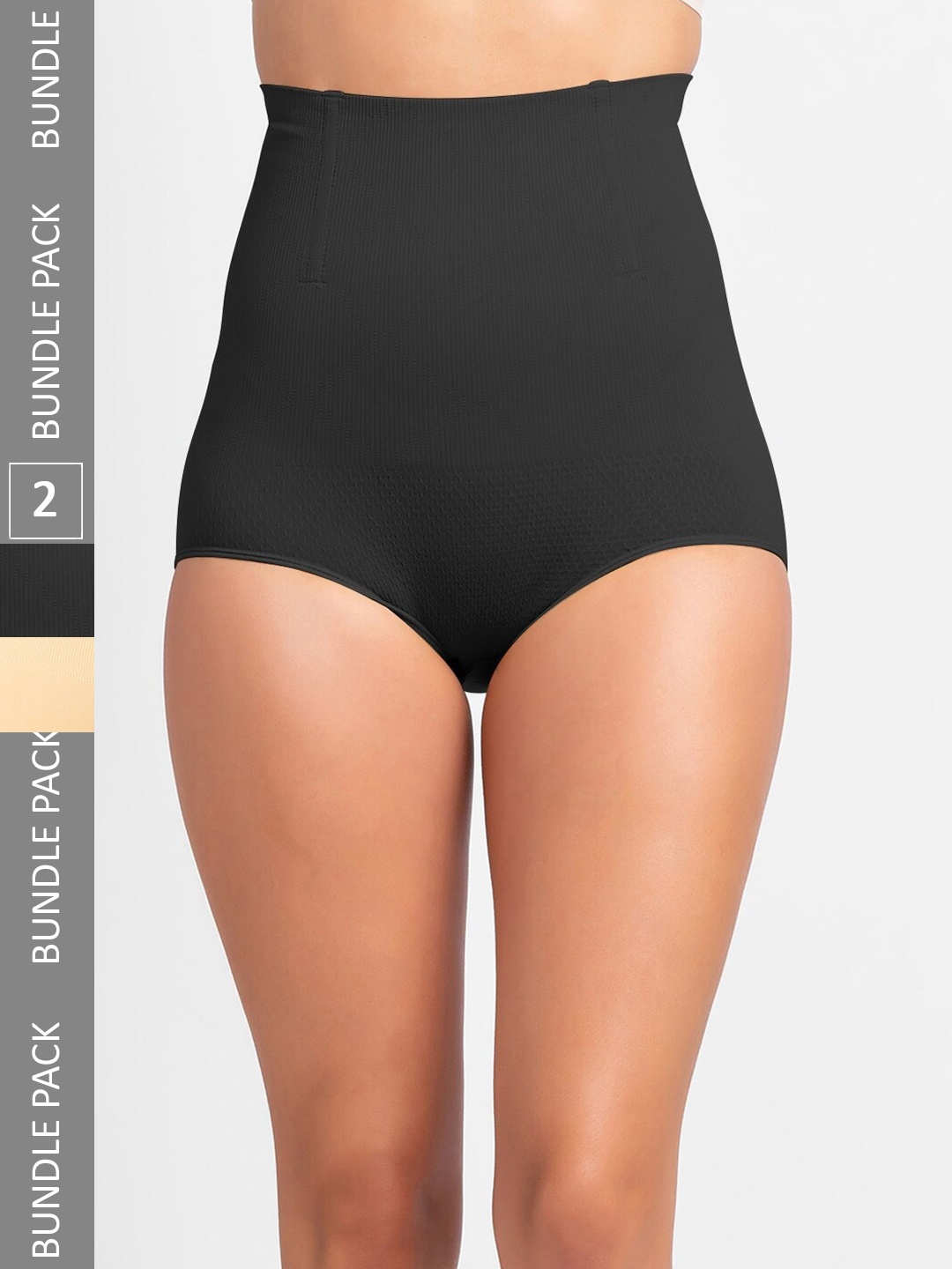 NOIRA Pack Of 2 Tummy Shapewears, Black