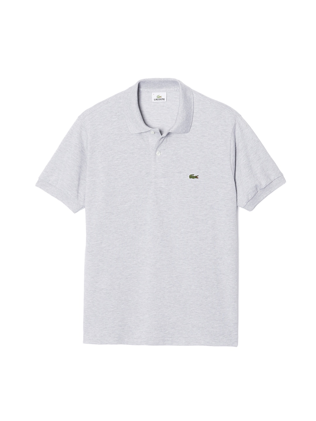 

Lacoste Men Grey Solid Polo Collar T-shirt