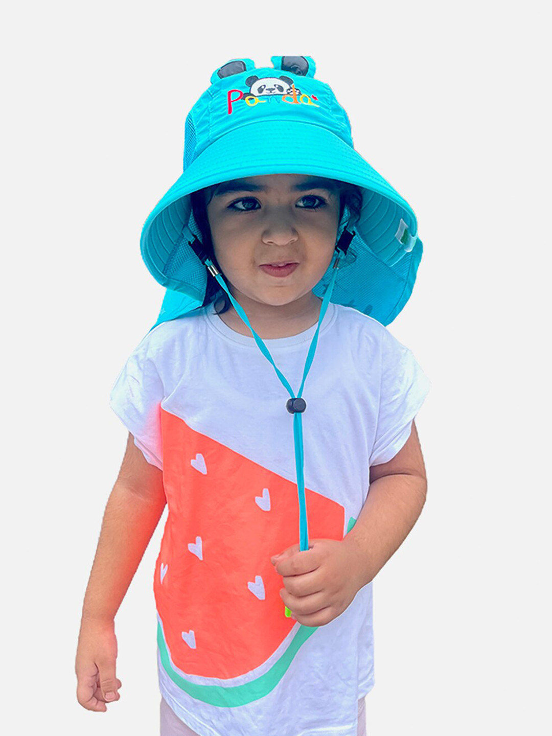 

Little Surprise Box LLP Kids Printed Cotton Sun Hat, Blue