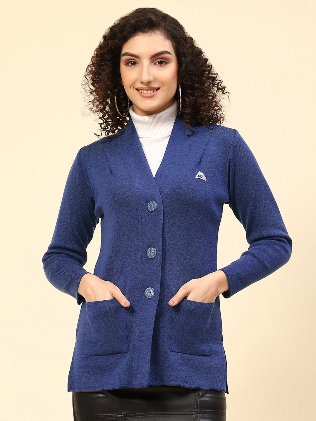 

Monte Carlo Woollen Cardigan, Blue