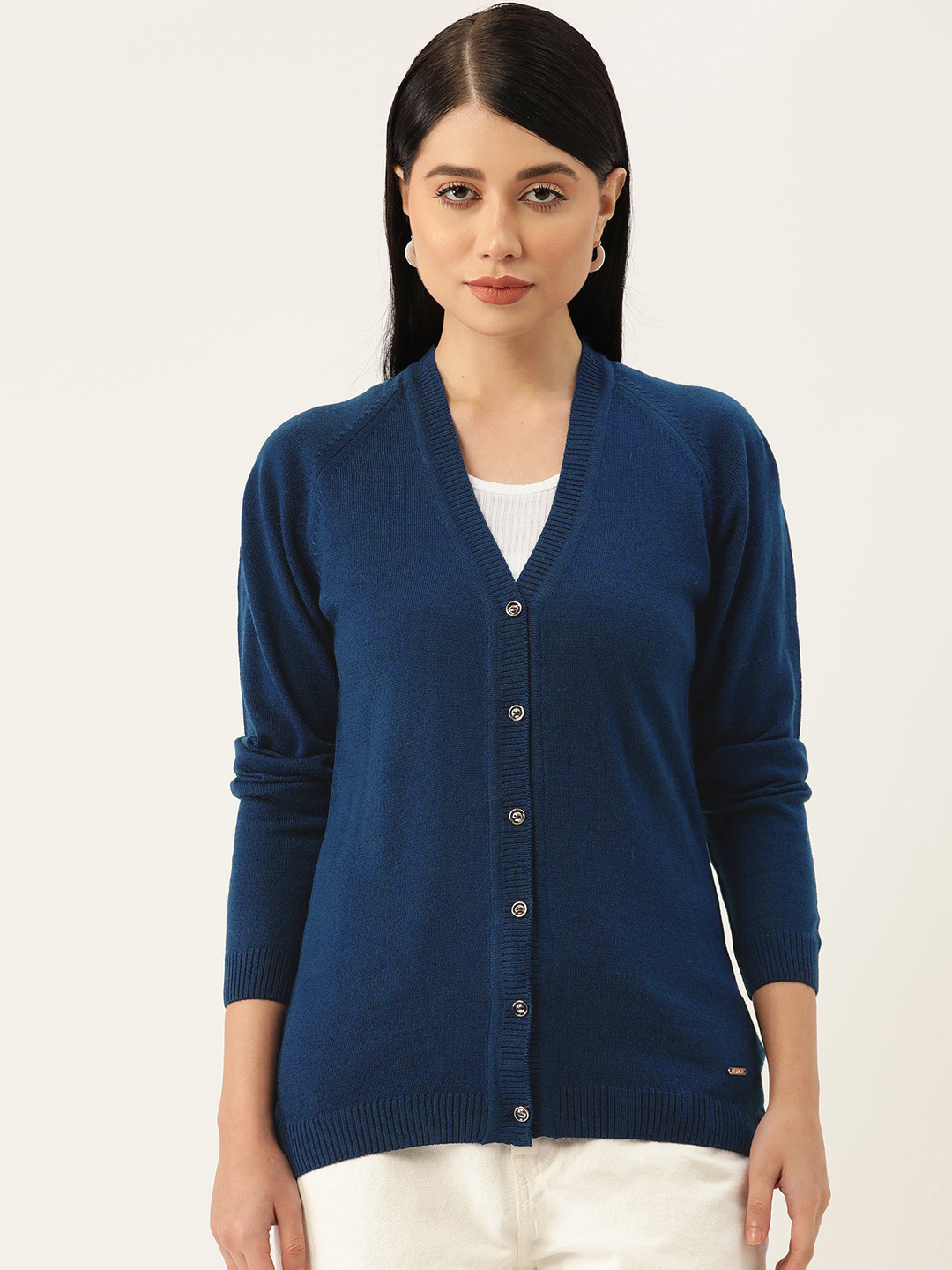 

Monte Carlo V-Neck Long Sleeves Cardigan, Navy blue