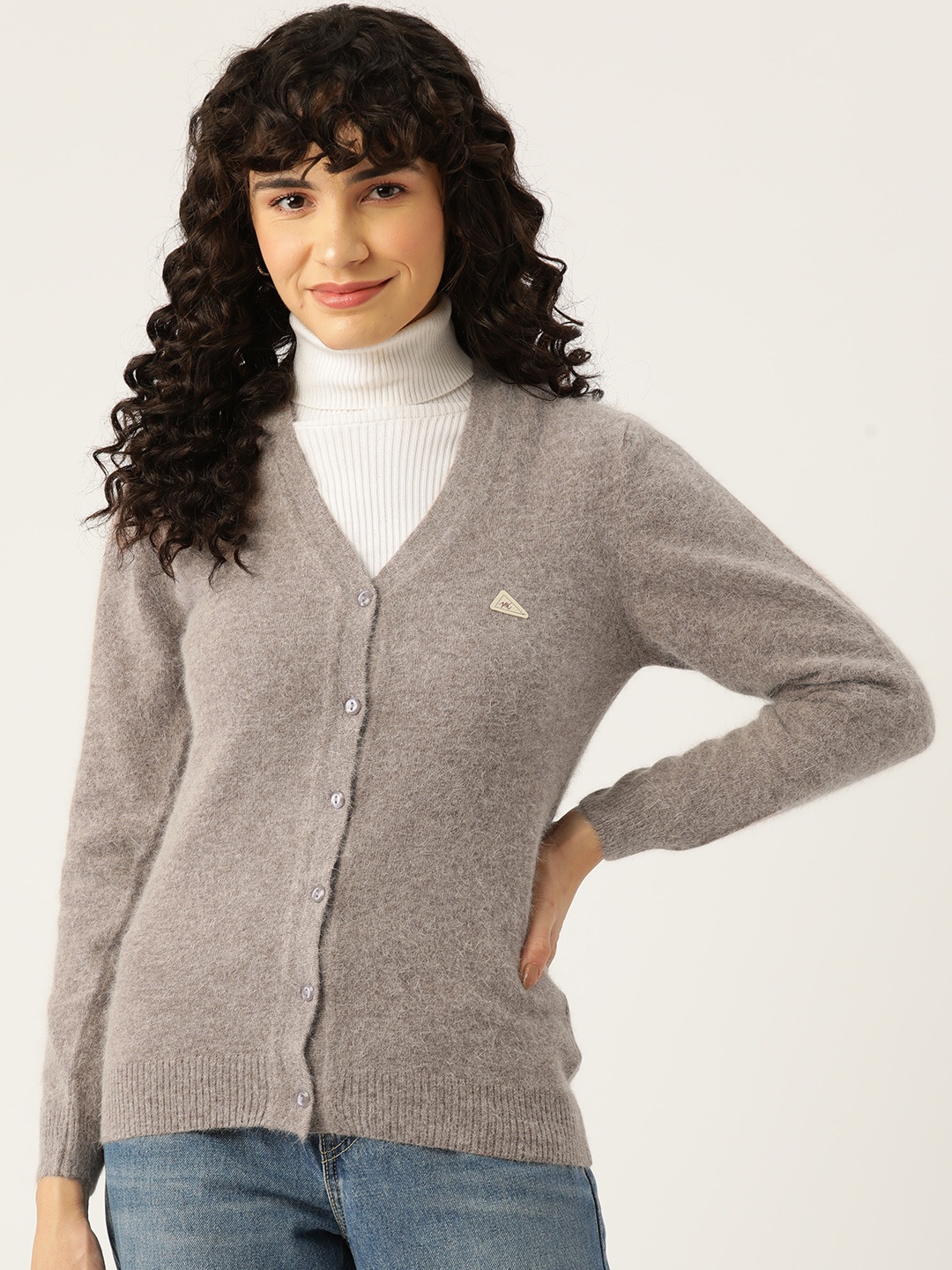 

Monte Carlo Women Solid Cardigan, Grey