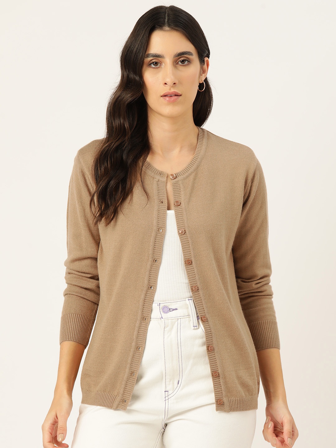 

Monte Carlo Solid Cardigan, Beige