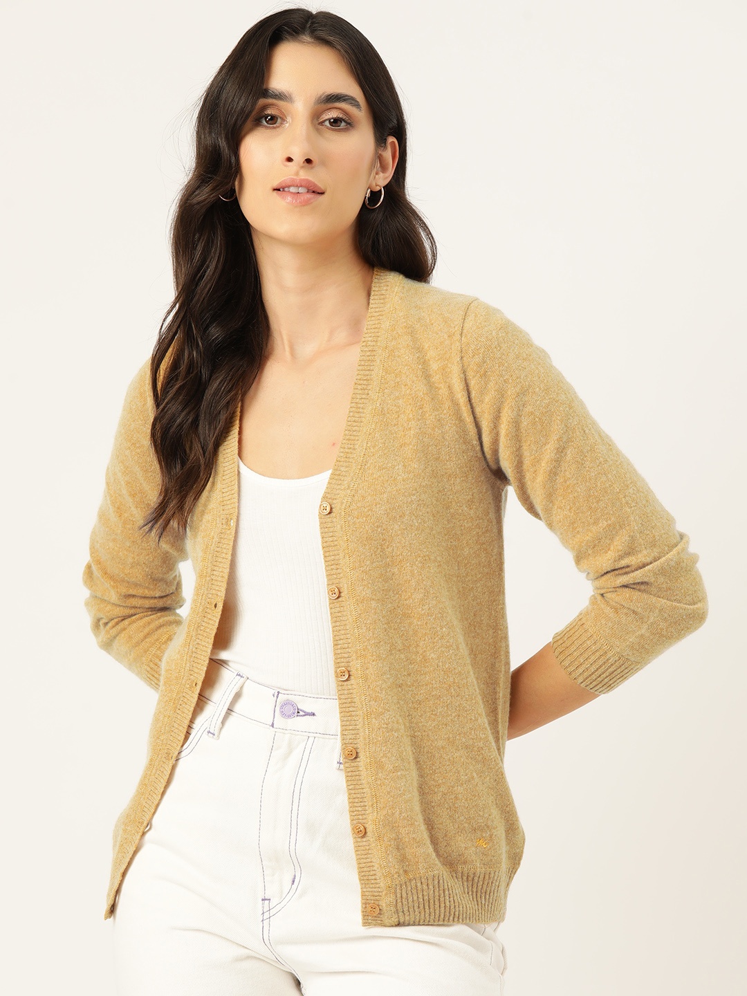 

Monte Carlo Women Woollen Cardigan, Beige