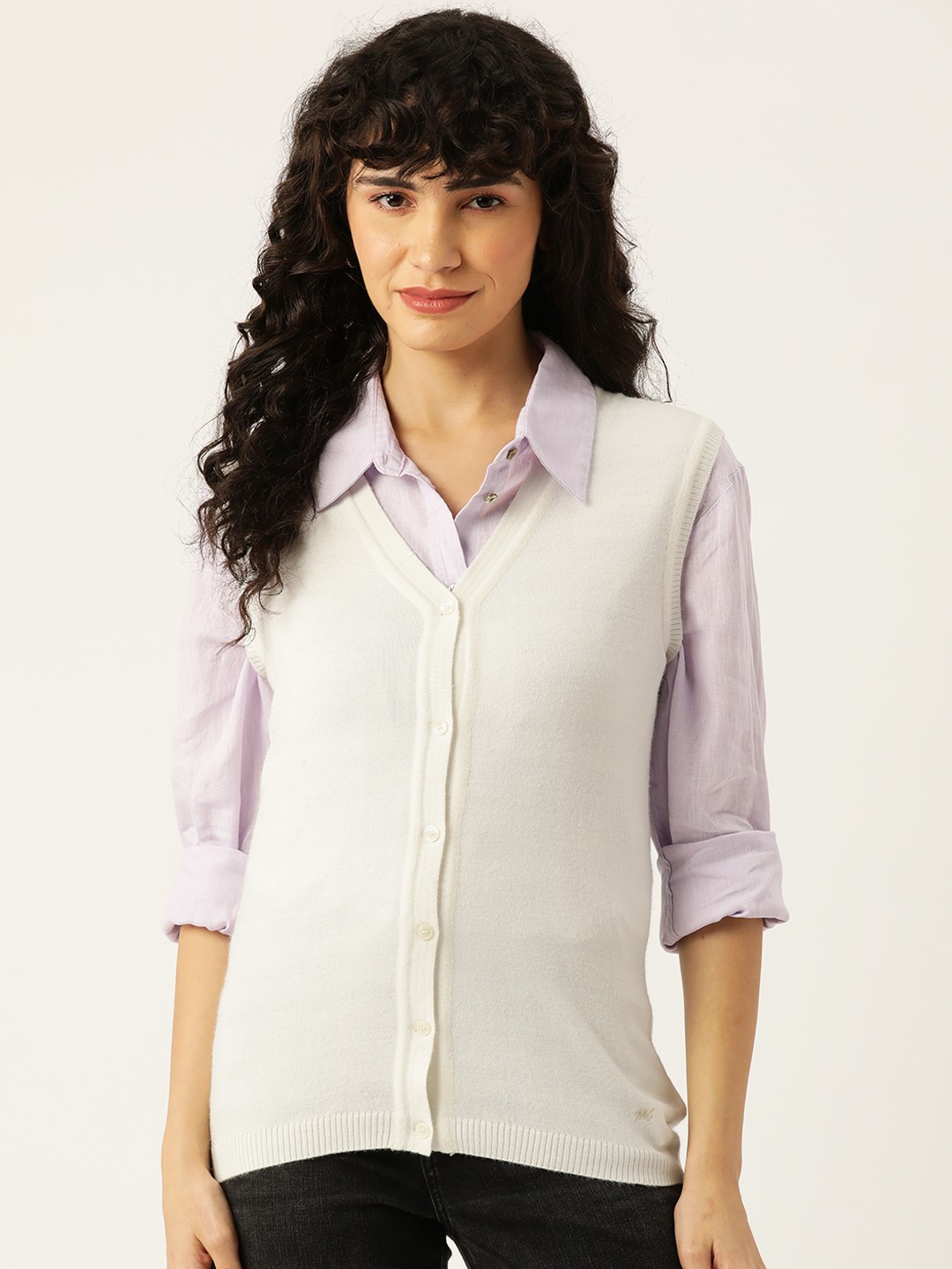 

Monte Carlo Women Solid Cardigan, White