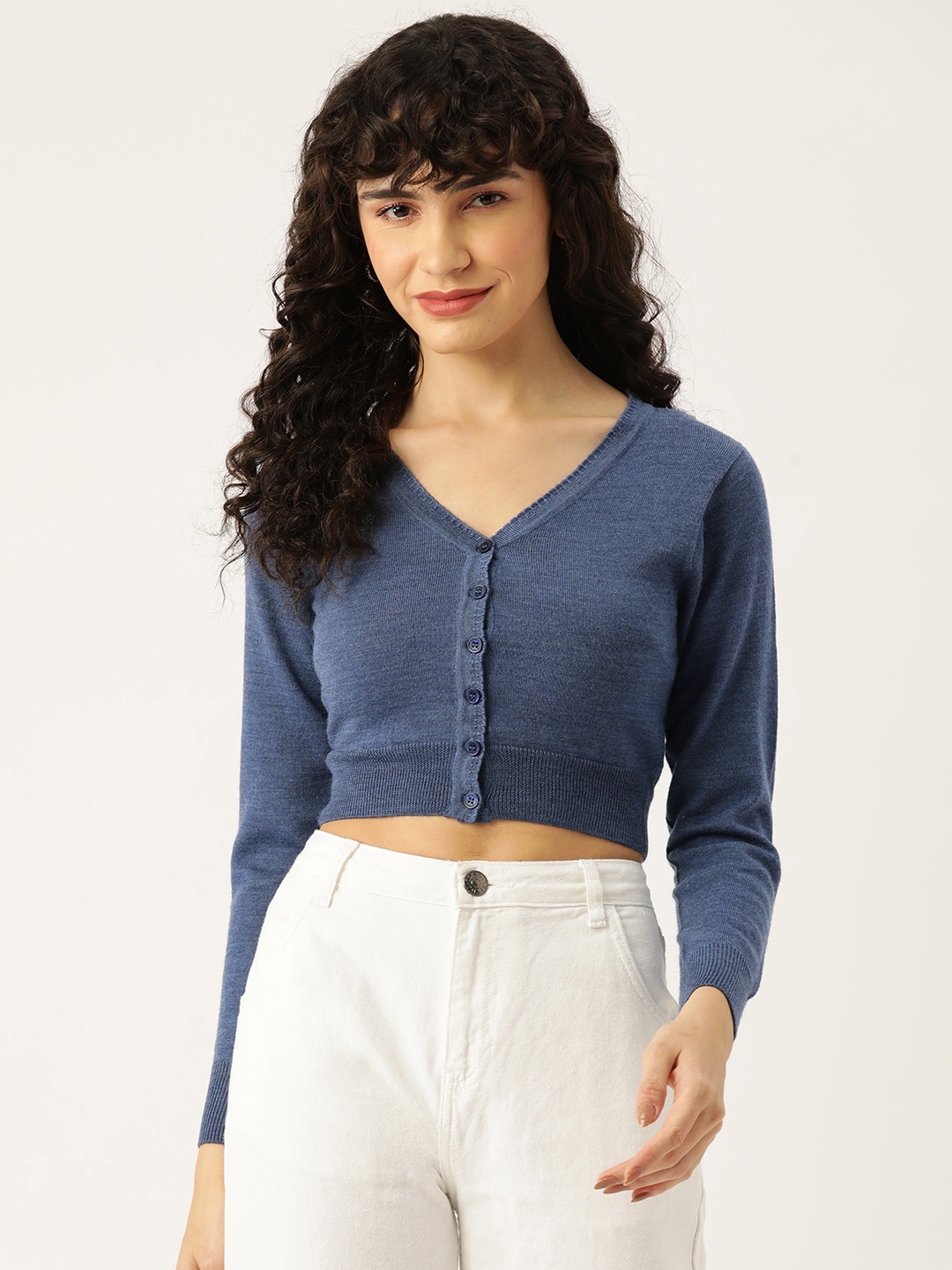 

Monte Carlo Women Crop Cardigan, Blue