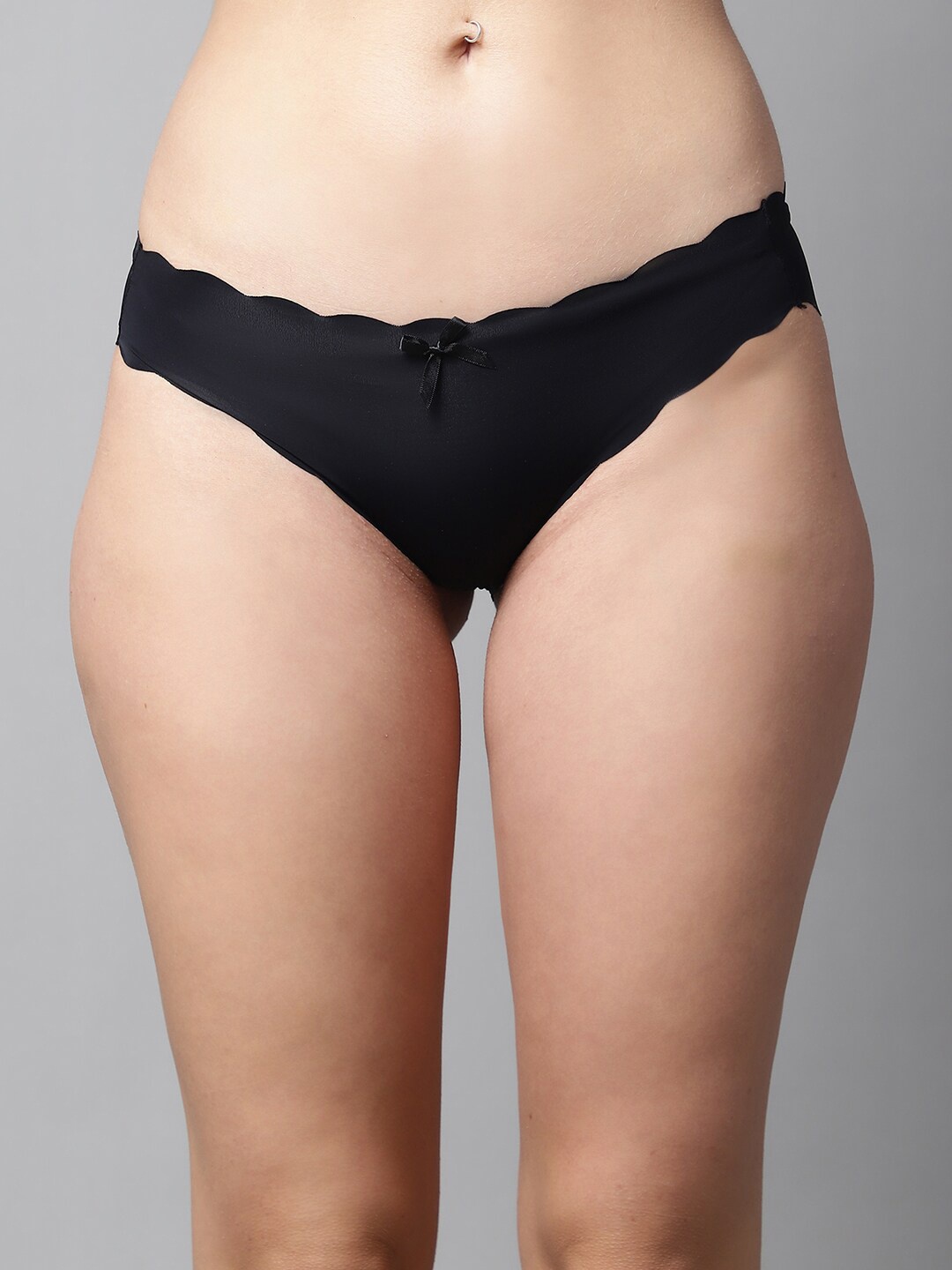 

PrettyCat Seamless Bikini Briefs PC-PA-6097-BLK-S, Black
