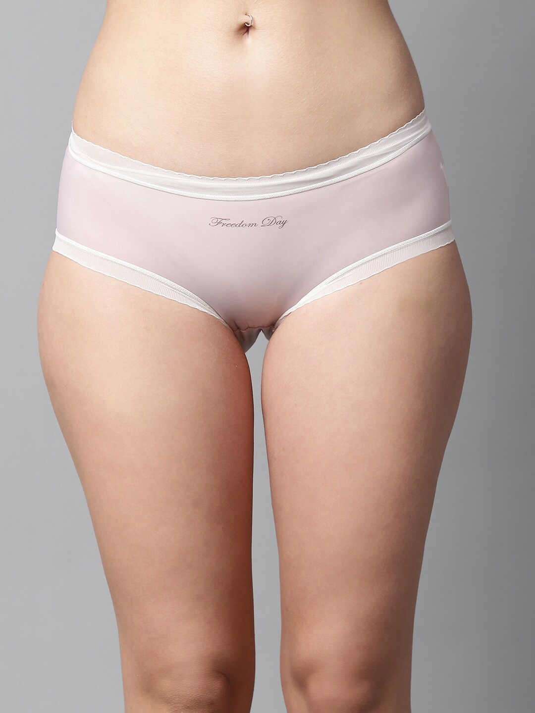 

PrettyCat Women Mid Rise Hipster Briefs, Pink