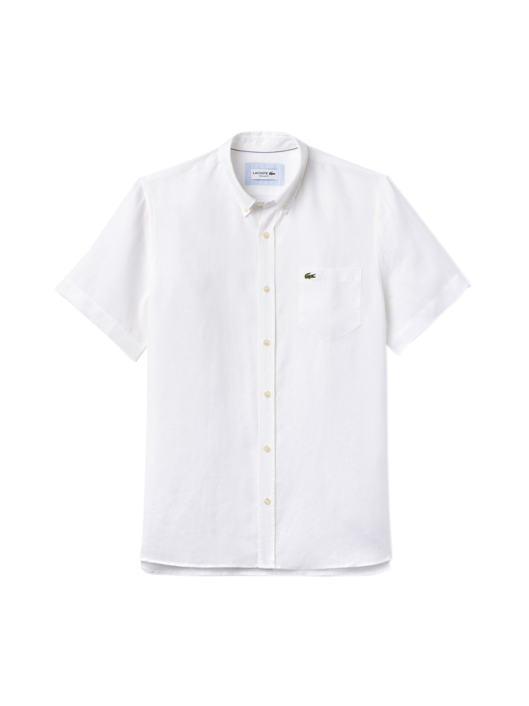 

Lacoste Men White Regular Fit Solid Casual Shirt