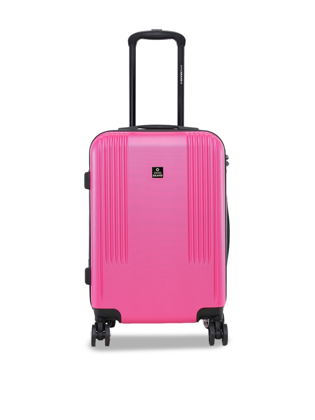 

SWISSBRAND SION 2.0 Range Rose Pink 20" Cabin Hard Trolley Bag
