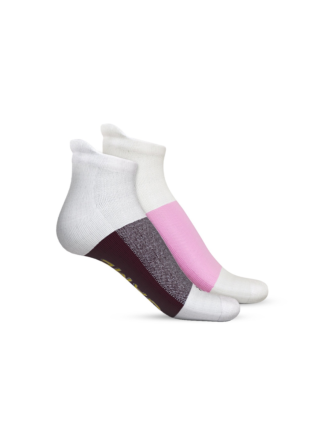 

TalkingSox Unisex Pack Of 2 Colourblocked Ankle Length Socks, White