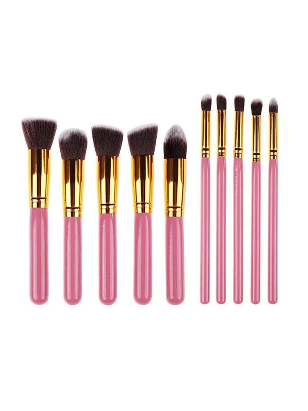 

FEELHIGH Set Of 10 Foundation Blending Blush Brushes, Black
