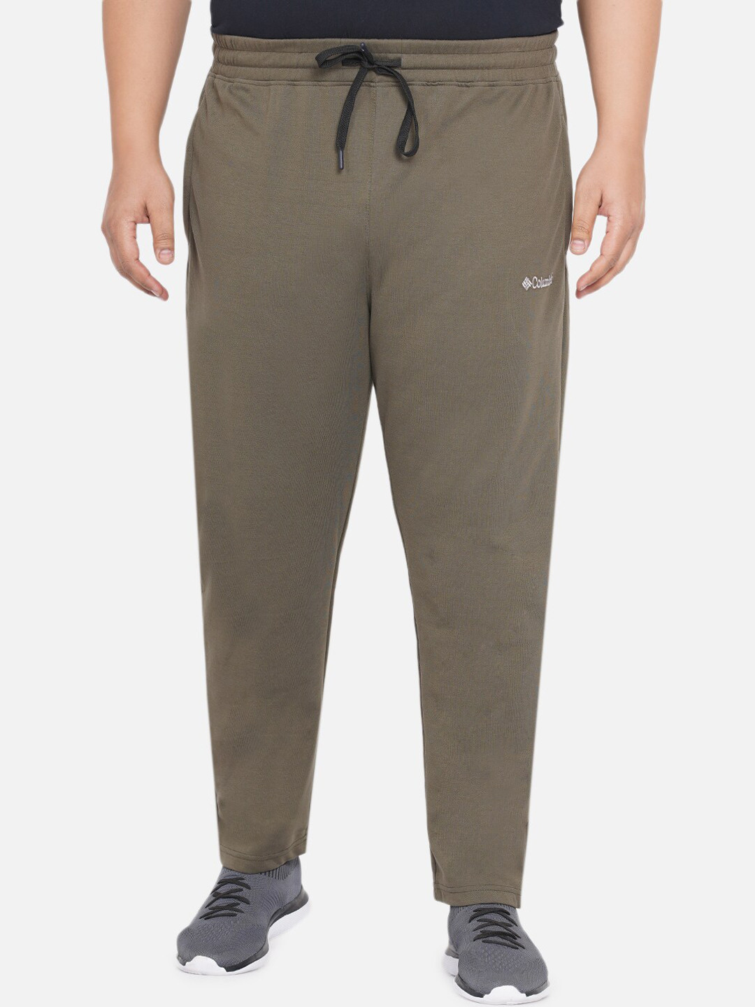 

Santonio Men Plus Size Pure Cotton Light Weight Stretchable Track Pant, Olive