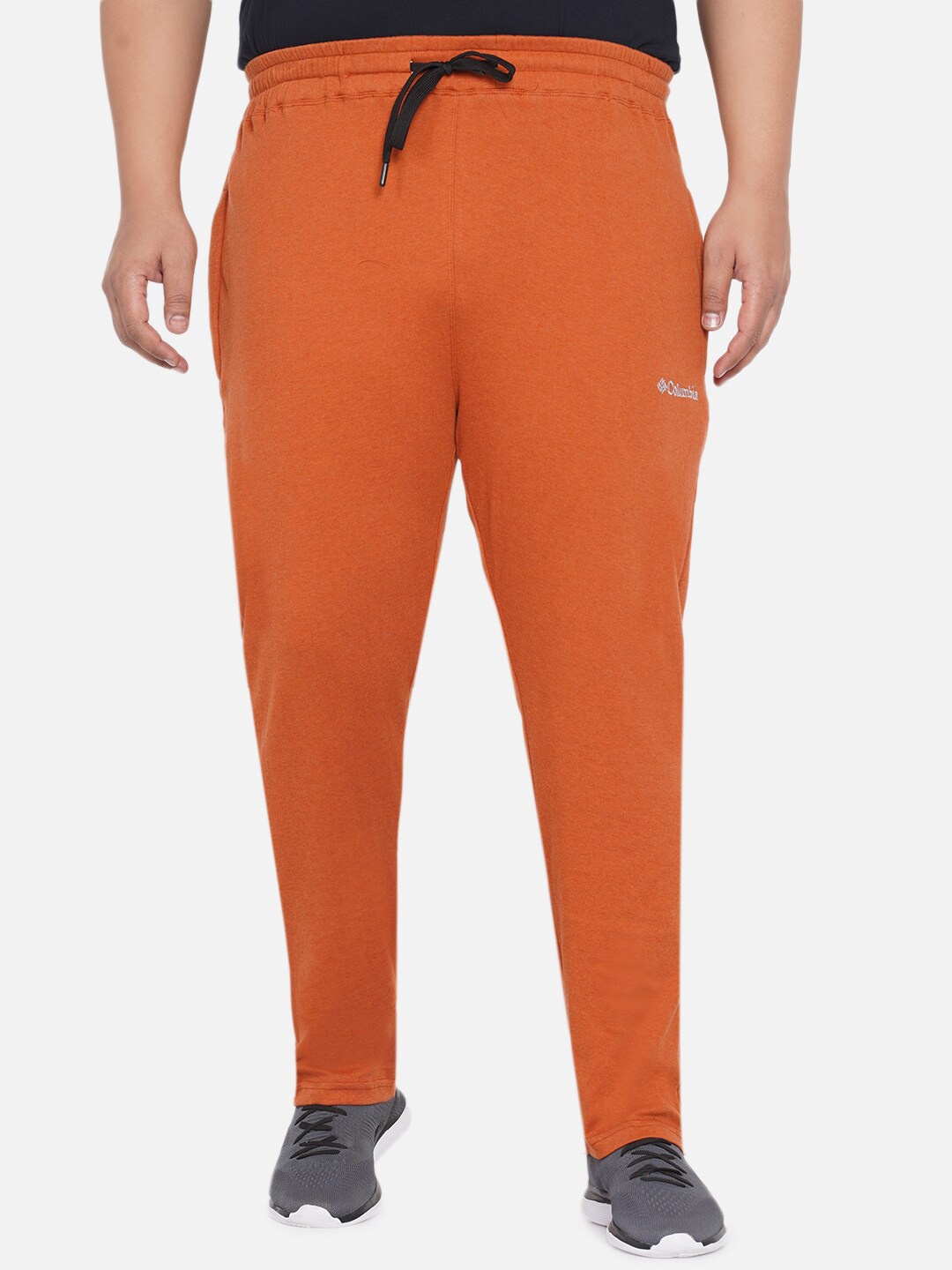 

Santonio Men Plus Size Pure Cotton Light Weight Stretchable Track Pant, Orange