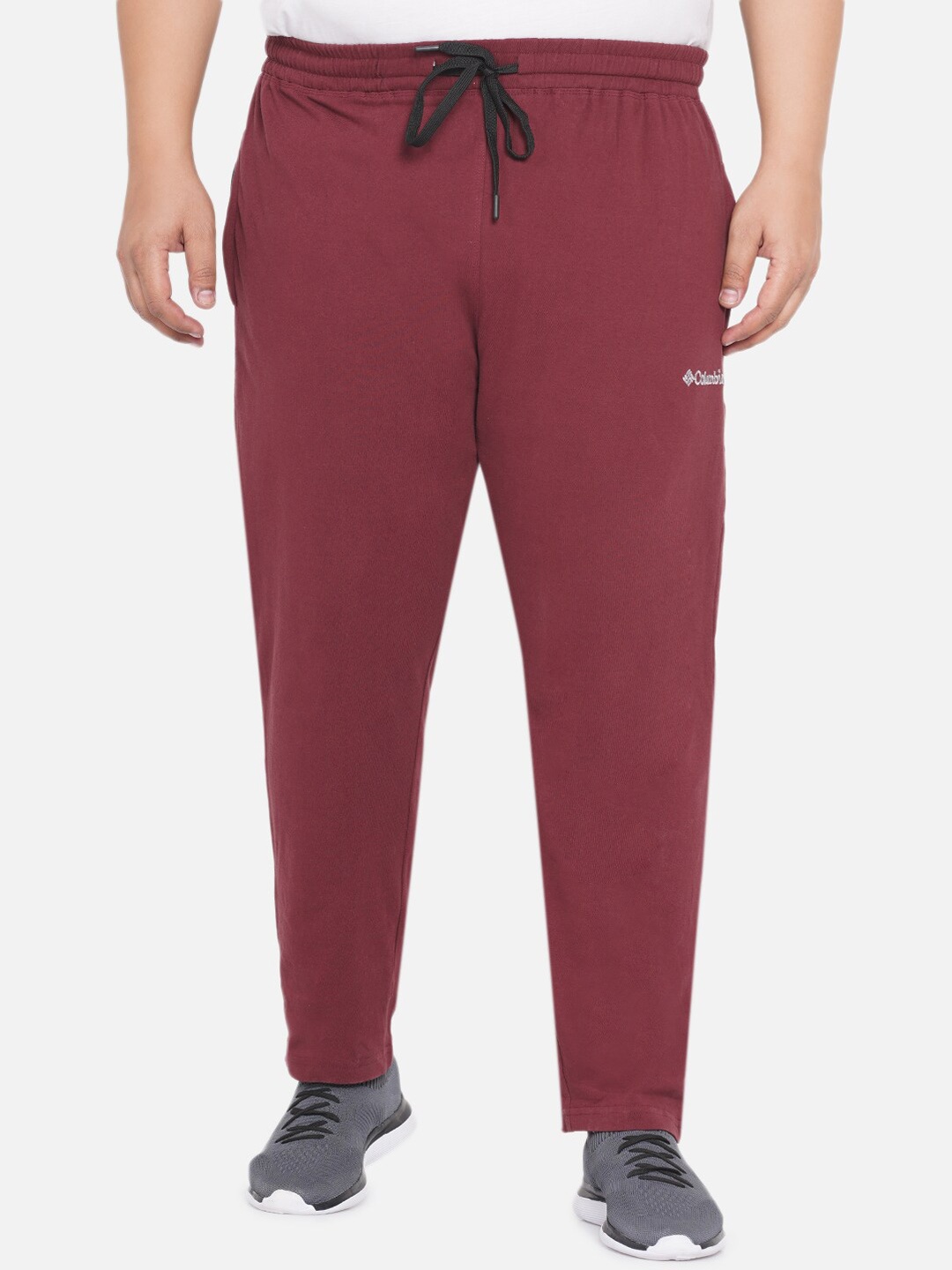 

Santonio Men Plus Size Pure Cotton Light Weight Stretchable Track Pant, Maroon