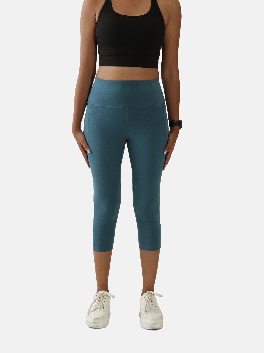 

Blissclub Women High Rise Training Or Gym Tights, Teal