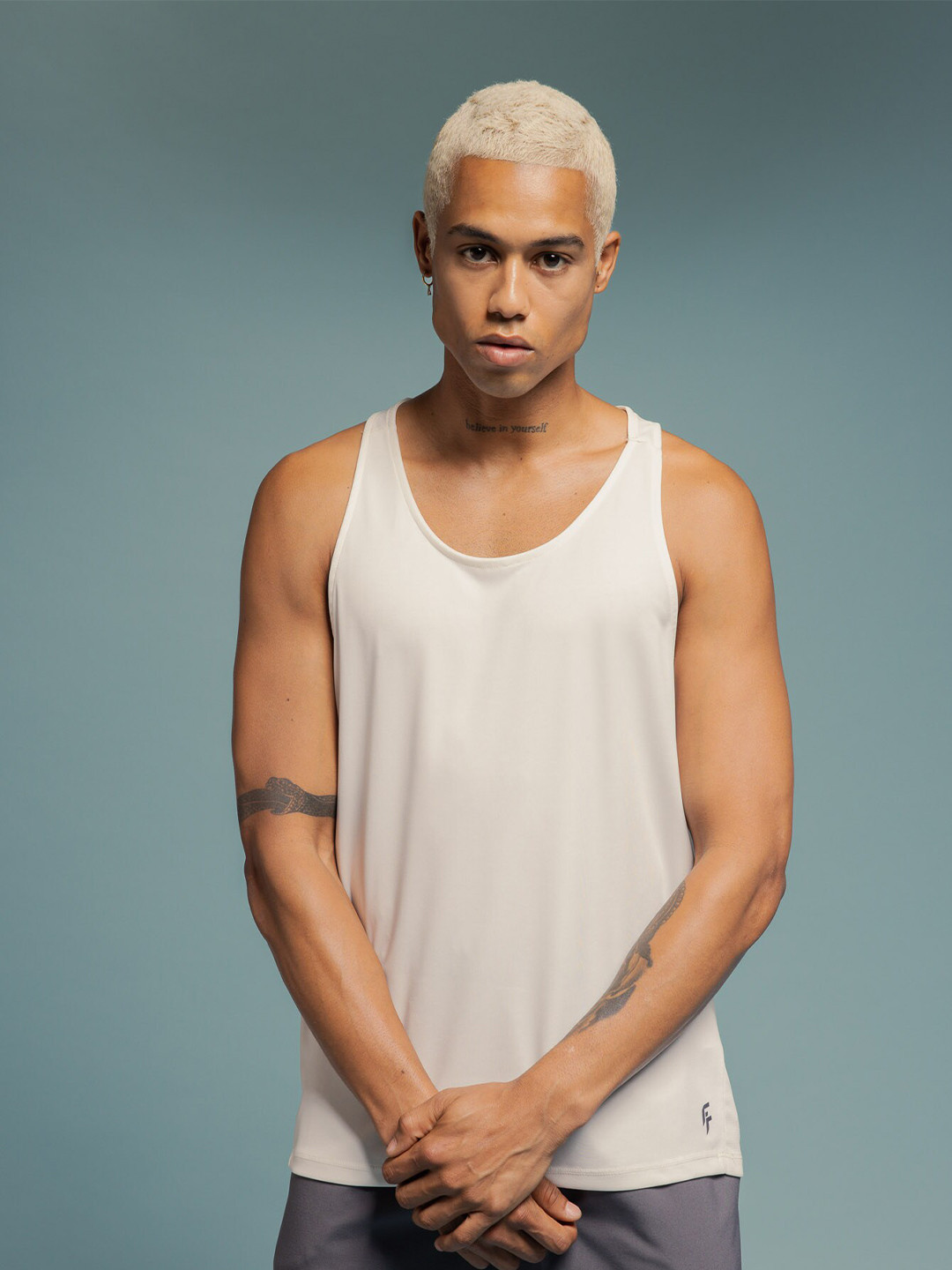 

DeFacto Scoop Neck Sleeveless Casual T-shirt, Off white