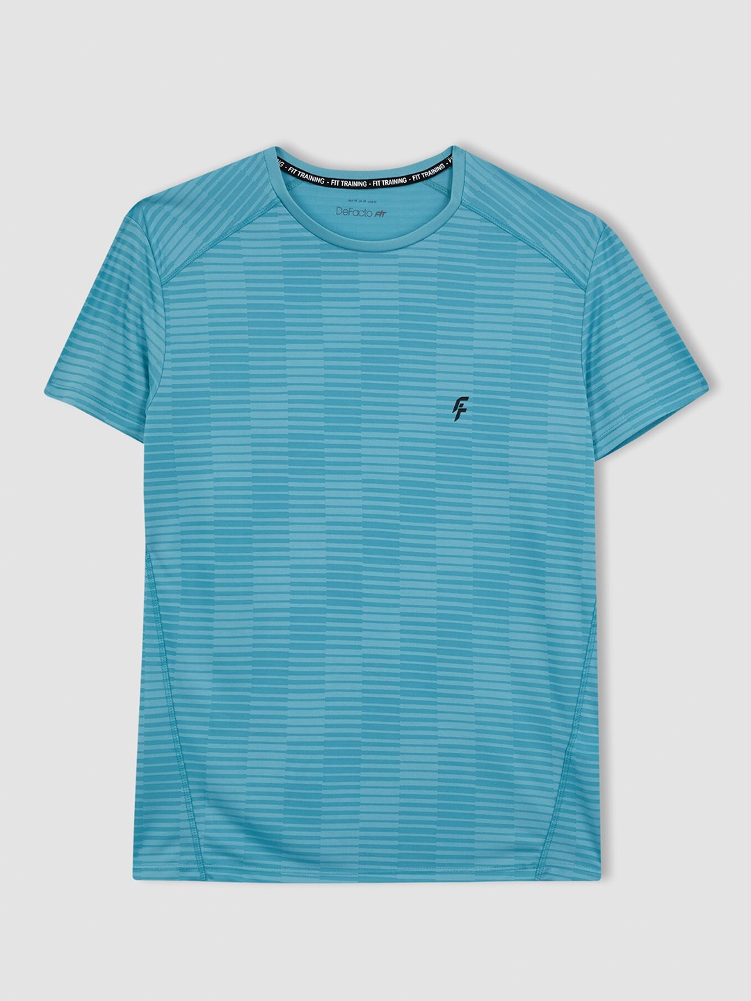 

DeFacto Men Striped Raglan Sleeves T-shirt, Blue