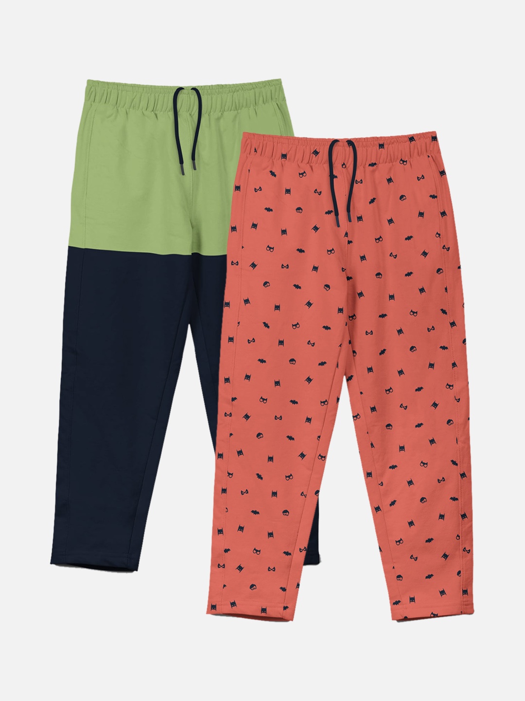 

HELLCAT Boys Pack Of 2 Cotton Track Pants, Green
