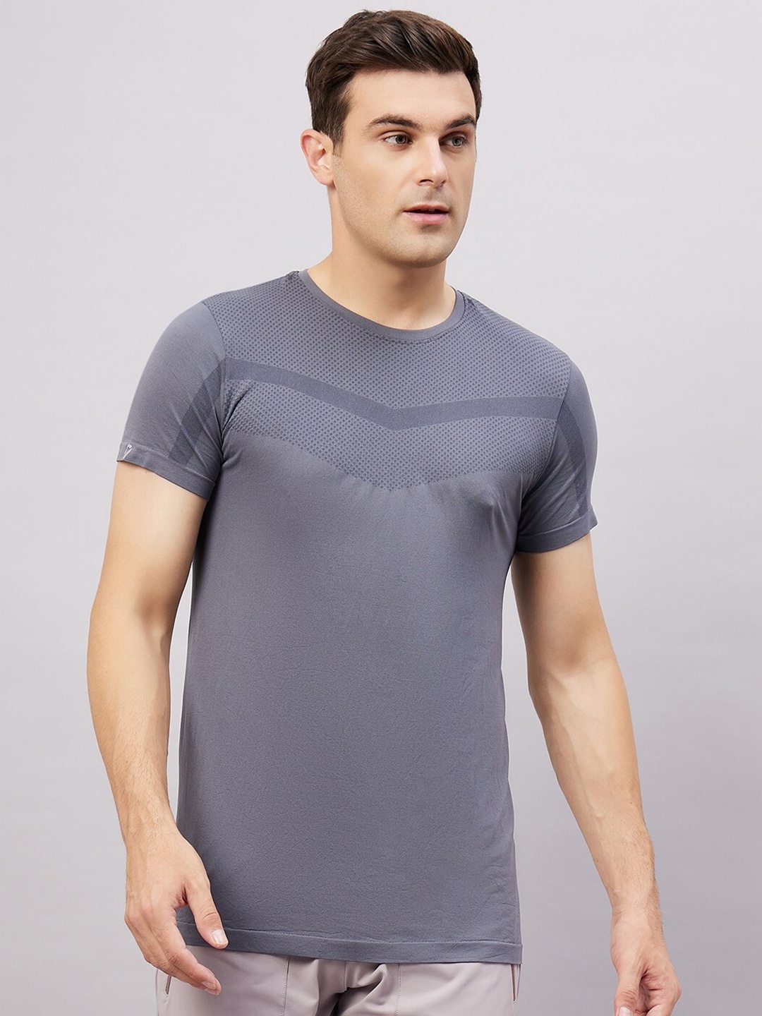 

C9 AIRWEAR Men Seamless Quick Dry Training Tshirt, Grey